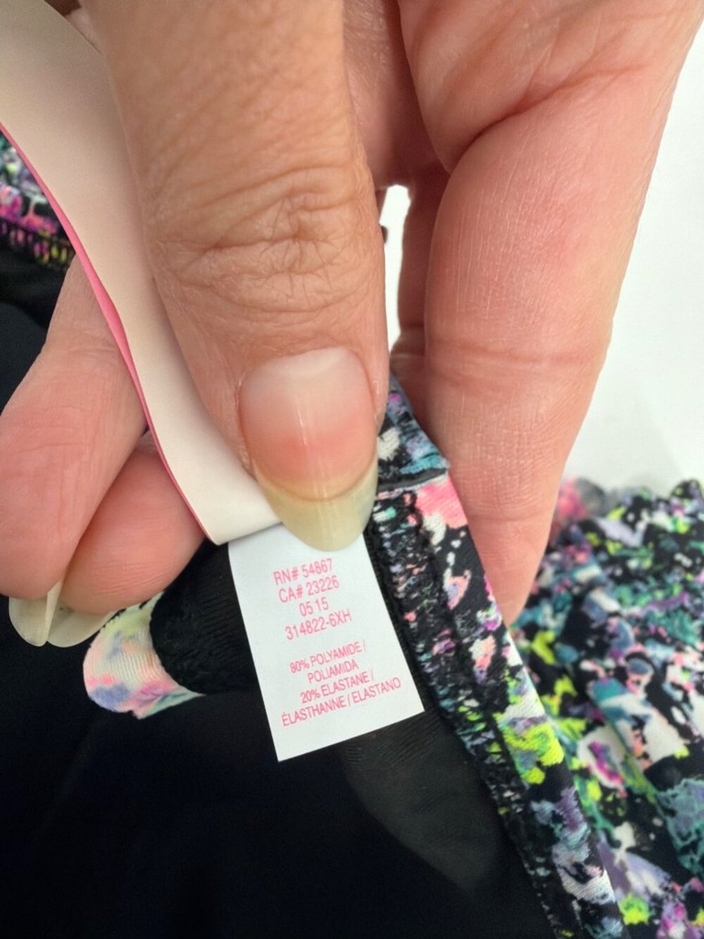 Victorias Secret 32DD Womens Bikini Top Multicolor Splatter Print Padded Swim - Picture 5 of 5